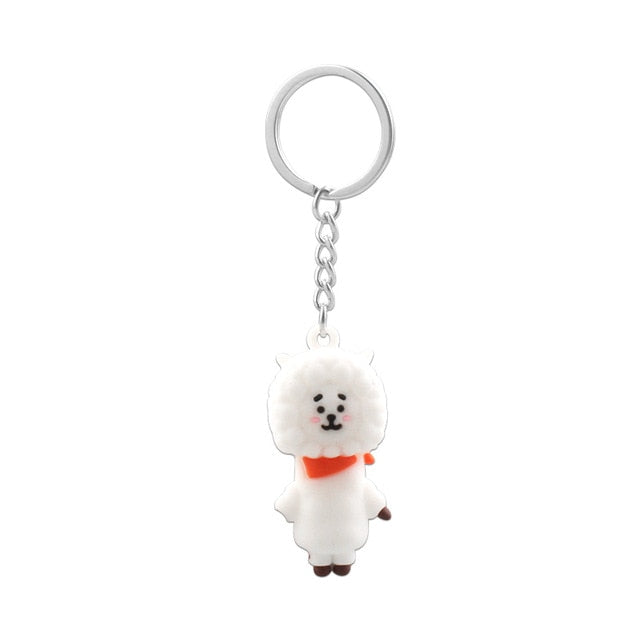 Band Member Personalized Cute Cartoon Keychains For Women Men Jewelry Key Chain Bag Car Pendant