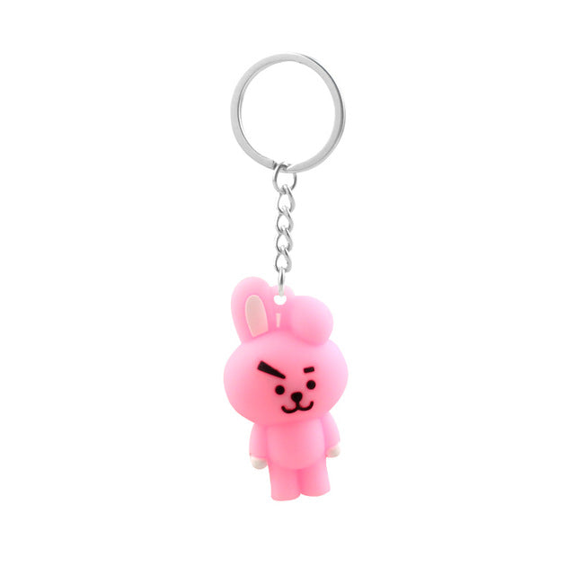 Band Member Personalized Cute Cartoon Keychains For Women Men Jewelry Key Chain Bag Car Pendant