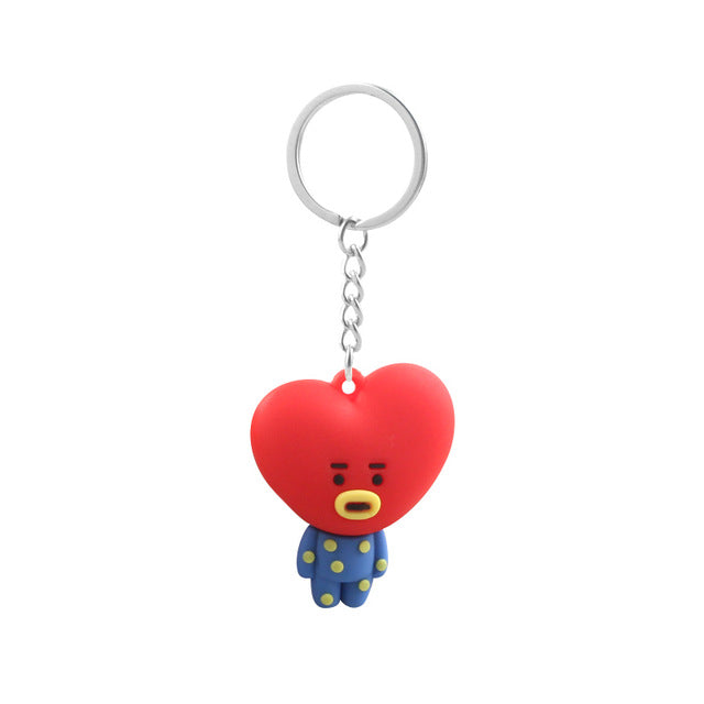 Band Member Personalized Cute Cartoon Keychains For Women Men Jewelry Key Chain Bag Car Pendant